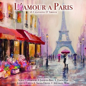 [LP] 샹송 명곡 모음집 (L'amour a Paris) [LP] : 세르쥬 갱스부르 자크 브렐 에디트 피아프 이브 몽땅 레오 페레 외