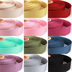 비즈아이 [Y-40-02]무광양면리본 25mm 12color 1yd(90cm)