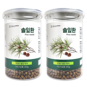 헬로우그린 100% 국내산 자연 그대로 솔잎환 250g, 2개