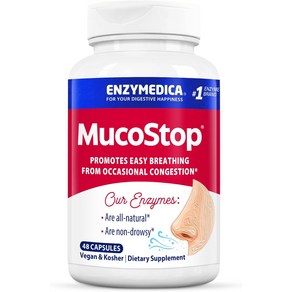 엔자이메디카 무스코스탑 Enzymedica MucoStop, 1개