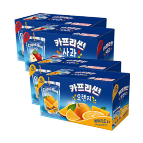 카프리썬 오렌지 200ml x 20p + 사과 200ml x 20p, 1세트