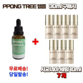 PPONG TREE 30ml 앰플 1개 구매시 시그니아세럼 10ml 7개