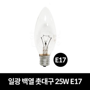 일광전구 백열 촛대구 25W E17