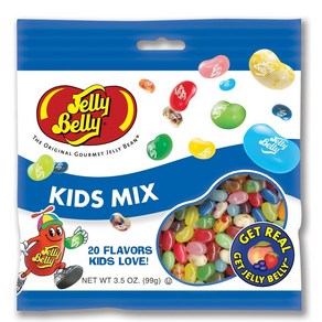 Jelly Belly Kids Mix Jelly Beans - 3.5 oz Bag - Official 젤리벨리 믹스 젤리빈 - 3.5온스 가방 - 공식 소스에서 바로 구매, 99g, 1개