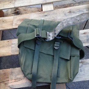 영국군 구형캔버스 배틀 팩 벨트 헤비 캔버스 야전 필드가방 BRITISH ARMY CANVAS BAG 케이스 구형 가방, 영국군 베틀팩 MADE IN BRITISH, 1개