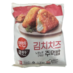 [코스트코] 햇반쿡반 김치치즈 주먹밥 (12개입) 아이스박스포장 냉동식품, 1.2kg, 1개