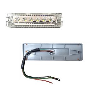 지노기업/LED 프리미엄 6구 옆면표시등/끝단표시등/12V/24V/1톤/포터2/봉고3/특장차/탑차/윙바디/사이드램프/측면등/반사기/JB/겸용/차폭, JB프리미엄6구 백색, 1개