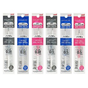 유니 제트스트림 RE 용 리필심 0.38mm 0.5mm URR-100-38 05 단색, 유니볼 RE 단색 리필심 URR-100-38, 코발트블루