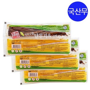 대창 치자김밥단무지&김밥우엉 250g, 3개