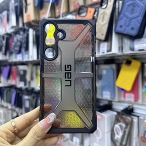 UAG 플라즈마 터프 러기드 케이스 삼성 갤럭시 S24 울트라 + 플러스 코크 허니콤 입자 하드 투명 보호 커버, 01 Gay, 1개