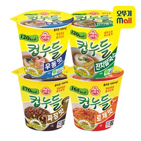 오뚜기 컵누들 우동맛 6개+짜장맛 6개+로제맛 6개+잔치쌀국수 6개, 6개