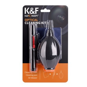 K&F Concept 3 in 1 클리닝 키트 3pcs Optical Cleaning Kit (Blower Brush/Pen Cloth)