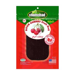 2 Ounce (Pack of 1) Sour Cherry Shemshad Lavasha 2온스(1팩) 사워 체리 셈샤드 라바샤크 사워 체리 정통 페르시아 스타일 과일 가죽