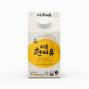 라온 현미유, 4개, 500ml