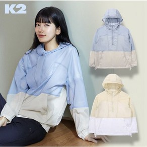 [K2] 경량 후드 집업 윈드브레이커 여성 스내피 아노락 바람막이 자켓