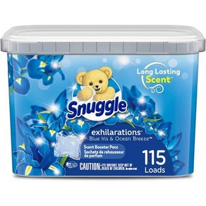 Snuggle 스너글 블루 아이리스 캡슐 센트 부스터 섬유유연제 115개입 81.1oz(2.3kg), 1개