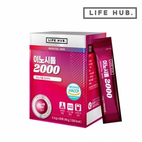 라이프허브 NON-GMO 식물유래 이노시톨 2000 1.5g*30포, 1개, 단품