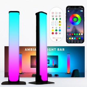 Meyuge RGB LED 스트립 바 조명 USB 모니터 인테리어 무드등 APP 음악의 율동