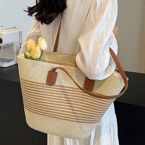 아리에 라탄백 여성 휴양지 가방