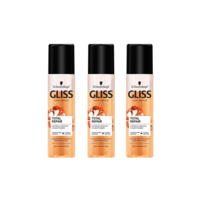 Gliss Ku 글리스커 토탈 리페어 컨디셔너 스프레이 200ml x 3, 3개