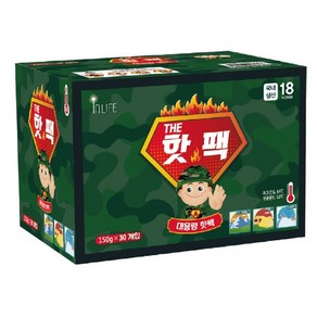 (18시간 지속) THE 핫팩 150g 30개입 1박스 손난로, 30개