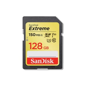 샌디스크 카메라 메모리 익스트림 SDXC 128GB, 1개