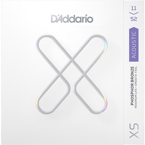 다다리오 통기타줄 011-052 [XSAPB1152] / XS Acoustic Phospho Bonze Custom Light, 1개
