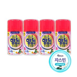 산도깨비 향기속으로 자동분사기 자스민향 리필캔 290ml 4개