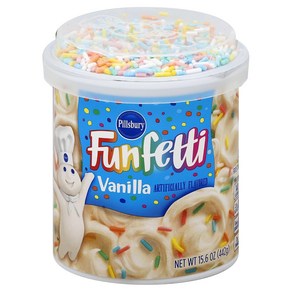 Pillsbuy Funfetti 프로스팅 바닐라 442.3g15.5온스, 1개, 442g
