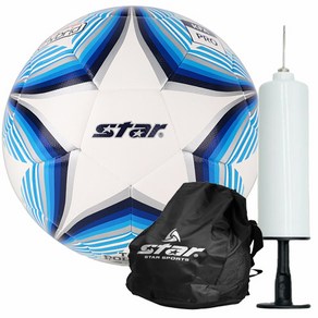 스타 축구공 더 폴라리스 2000H + 펌프 + 공가방, 화이트, 1개