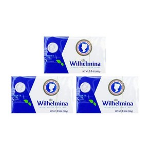 HAO BOSCH 보쉬 Wilhelmina Peppemints (클래식 더치 페퍼민트) - 3.5oz [3팩], 3개, 100g