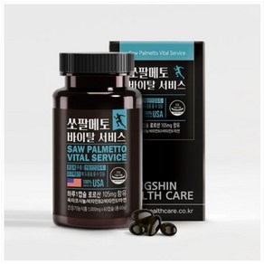 동신헬스케어 쏘팔메토 바이탈서비스 1 000mg x 60캡슐 [원산지:미국] 전립선 영양제, 60정, 1000개