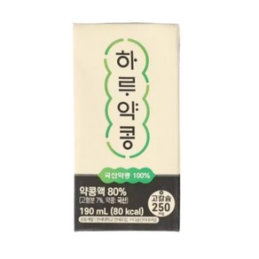 하루약콩두유 [48팩]하루약콩 두유, 190ml, 48개