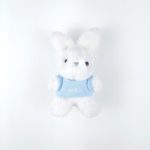 [당일발송] 마뗑킴 일본 화이트 버니 키링 토끼 토이 MATIN KIM WHITE BUNNY TOY KEYRING JAPAN EXCLUSIVE + GRAD 정품보증택, 1개