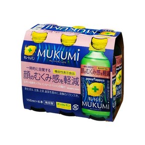 일본 포카삿포로 키레토 레몬 MUKUMI 무쿠미 드링크 155ml 6개 세트