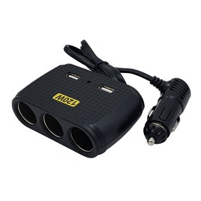 120W 12V-24V 겸용 2구USB + 3구 멀티소켓 시거잭 자동차 차량용