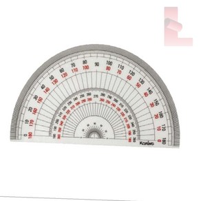 더제이 반원 분도기 각도자 초등학생각도기 180도, 1개