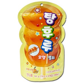 탕후루 모양 젤리 오렌지맛 수입 아이들 간식, 5개, 84g