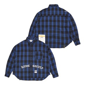 STIGMA VATOS OVERSIZED LONG SLEEVES SHIRTS BLUE