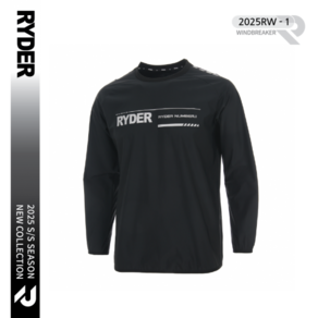 라이더 RYDER 2025RW-1 바람막이 남여공용 배드민턴 탁구 스쿼시 스포츠의류