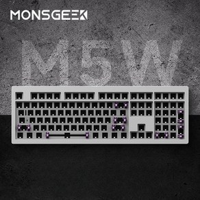 몬스긱 M5W 무선 풀배열 알루미늄 키보드 커스텀 기계식키보드 베어본 MONSGEEK, 블랙