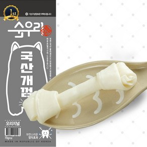 순우리 국산개껌 대형 1p 국산 콜라겐 강아지껌, 단품, 단품, 1개, 70g