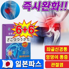 [일본기술] 고관절 류마티스 관절염 근육통 파스 관절 좌골 신경통 요추 허리 디스크 골반 통증 완화 패치 어깨 무릎 엉덩이 영양제 통증 증상 치료 방법, 1세트, 12매입