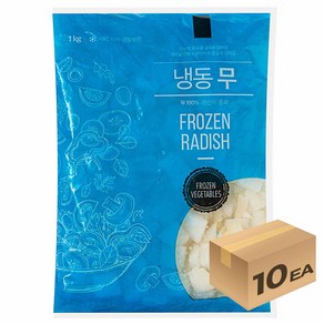 1박스) 냉동 무 다이스 1kg x 10개입, 10개