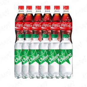 코카콜라 500ml 6개입 + 칠성사이다 500ml 6개입, 1세트