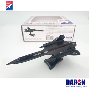 다론 비행기모형 SR-71 블랙버드 정찰기 모형 Blackbid 다이캐스트 비행기 1대200 Daon Postage Stamp PS5389 스카이월드, 1개