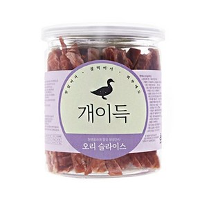 개이득 반려견 간식 200g, 오리 슬라이스 맛, 2개