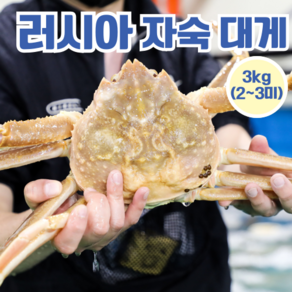 [동해항직송] 러시아 대게 자숙, 1박스, 3kg