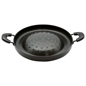 백종원 전골 불고기판 경질(블랙) 330mm, 지름330mm