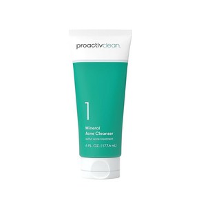 프로액티브 Poactiv Clean Mineal 클렌저 - 민감한 피부를 위한 유황 트리트먼트 페이스 워시 부드러운 데일리 크림 페이셜 진정 카모마일 포함 170g(6온스)